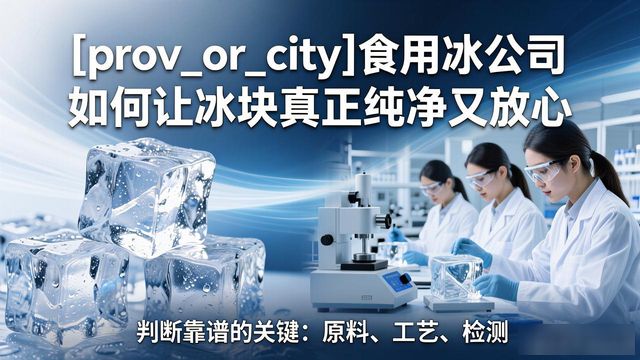 普陀食用冰公司如何让冰块真正纯净又放心